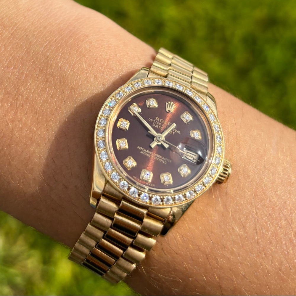 🚨SOLD 🚨Rolex Gold and Diamond Oyster Perpetual  Datejust Watch 26mm